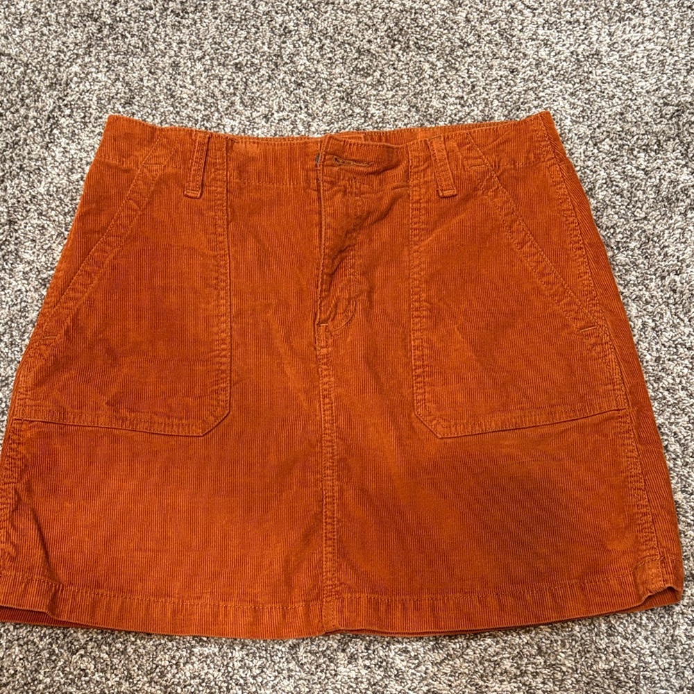 Old Navy Rust Corduroy Skirt - Picture 1 of 5